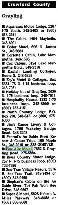 9 Oaks Inn (Pine Aire Motel, Pine-Aire Motel) - June 1997 Article